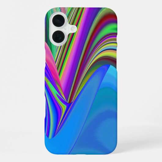 Summerfeeling , Abstrakt 3D Rainbowart iPhone Hülle (Rückseite)
