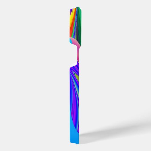 Summerfeeling , Abstrakt 3D Rainbowart iPhone Hülle (Rechte Seite)