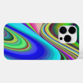 Summerfeeling , Abstrakt 3D Rainbowart iPhone Hülle (Rückseite (Horizontal))