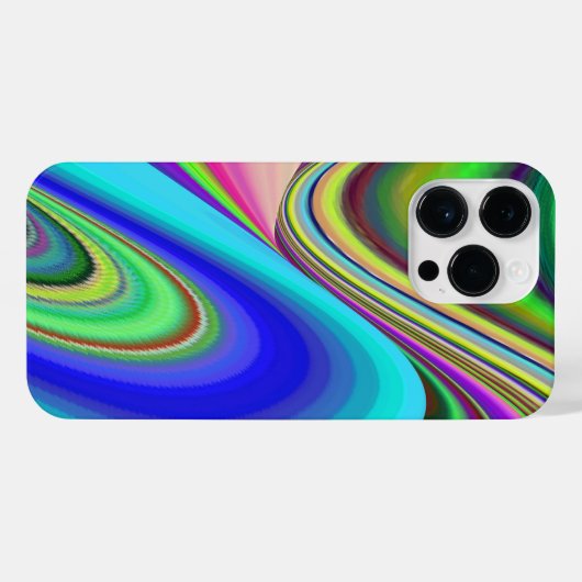 Summerfeeling , Abstrakt 3D Rainbowart iPhone Hülle (Rückseite (Horizontal))