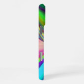 Summerfeeling , Abstrakt 3D Rainbowart iPhone Hülle (Rechte Seite)