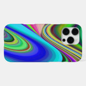 Summerfeeling , Abstrakt 3D Rainbowart iPhone Hülle (Rückseite (Horizontal))