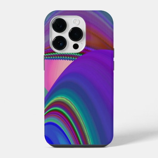 Summerfeeling , Abstrakt 3D Rainbowart iPhone Hülle (Rückseite)