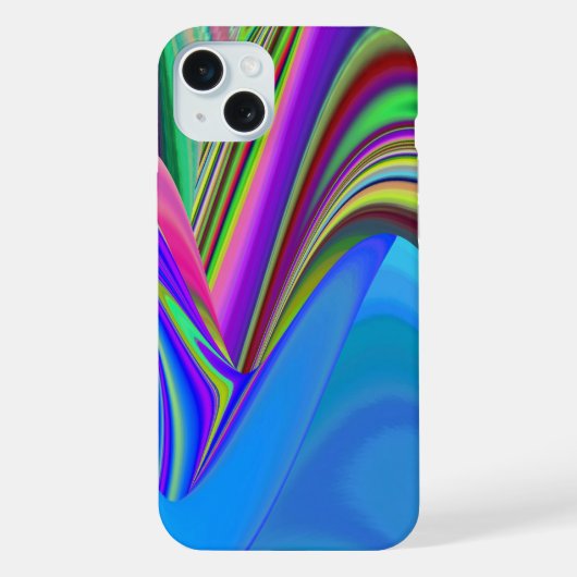 Summerfeeling , Abstrakt 3D Rainbowart iPhone Hülle (Rückseite)
