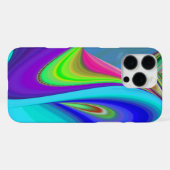 Summerfeeling , Abstrakt 3D Rainbowart iPhone Hülle (Rückseite (Horizontal))