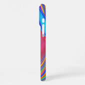 Summerfeeling , Abstrakt 3D Rainbowart iPhone Hülle (Linke Seite)