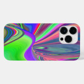 Summerfeeling , Abstrakt 3D Rainbowart iPhone Hülle (Rückseite (Horizontal))