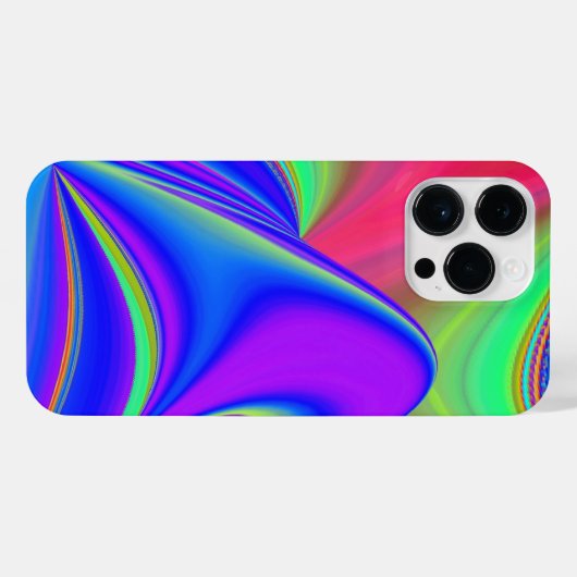 Summerfeeling , Abstrakt 3D Rainbowart iPhone Hülle (Rückseite (Horizontal))