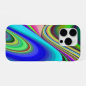 Summerfeeling , Abstrakt 3D Rainbowart iPhone Hülle (Rückseite (Horizontal))