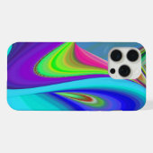 Summerfeeling , Abstrakt 3D Rainbowart iPhone Hülle (Rückseite (Horizontal))