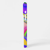 Summerfeeling , Abstrakt 3D Rainbowart iPhone Hülle (Linke Seite)