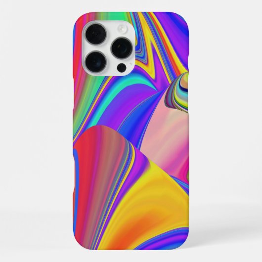 Summerfeeling , Abstrakt 3D Rainbowart iPhone Hülle (Rückseite)