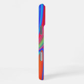 Summerfeeling , Abstrakt 3D Rainbowart iPhone Hülle (Rechte Seite)