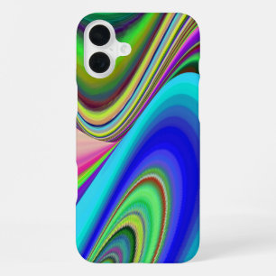 Summerfeeling , Abstrakt 3D Rainbowart iPhone 16 Plus Hülle