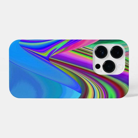 Summerfeeling , Abstrakt 3D Rainbowart iPhone Hülle (Rückseite (Horizontal))