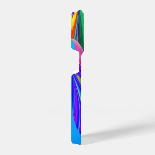 Summerfeeling , Abstrakt 3D Rainbowart iPhone Hülle (Rechte Seite)