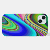 Summerfeeling , Abstrakt 3D Rainbowart iPhone Hülle (Rückseite (Horizontal))