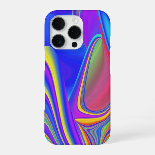 Summerfeeling , Abstrakt 3D Rainbowart iPhone Hülle (Rückseite)