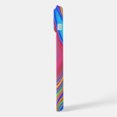 Summerfeeling , Abstrakt 3D Rainbowart iPhone Hülle (Linke Seite)