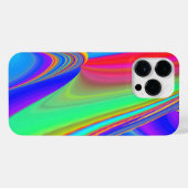 Summerfeeling , Abstrakt 3D Rainbowart iPhone Hülle (Rückseite (Horizontal))
