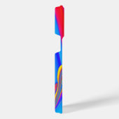 Summerfeeling , Abstrakt 3D Rainbowart iPhone Hülle (Rechte Seite)