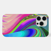 Summerfeeling , Abstrakt 3D Rainbowart iPhone Hülle (Rückseite (Horizontal))
