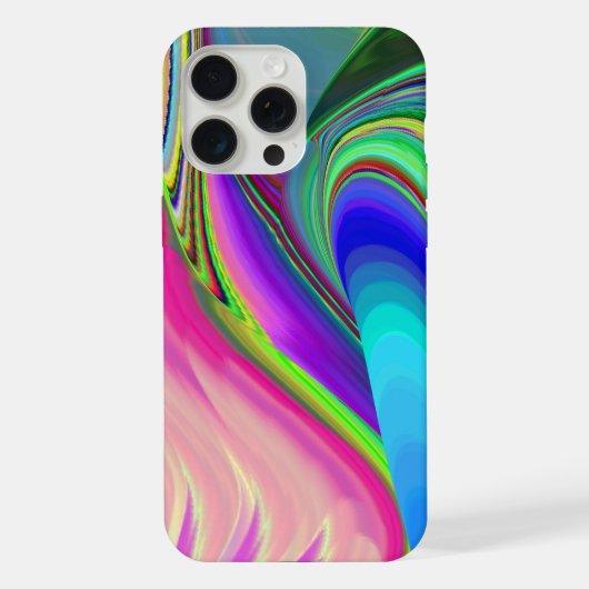 Summerfeeling , Abstrakt 3D Rainbowart iPhone Hülle (Rückseite)