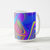 Summerfeeling , Abstrakt 3D Rainbowart Kaffeetasse (VorderseiteRechts)