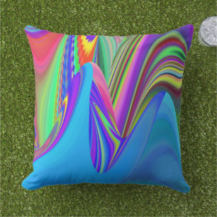 Summerfeeling , Abstrakt 3D Rainbowart Kissen
