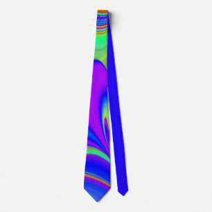 Summerfeeling , Abstrakt 3D Rainbowart Krawatte