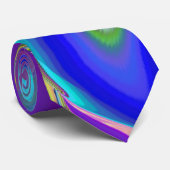 Summerfeeling , Abstrakt 3D Rainbowart Krawatte (Gerollt)