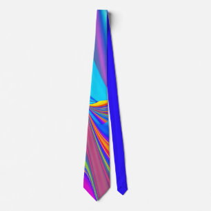 Summerfeeling , Abstrakt 3D Rainbowart Krawatte