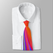 Summerfeeling , Abstrakt 3D Rainbowart Krawatte (Gebunden)