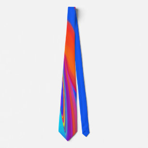 Summerfeeling , Abstrakt 3D Rainbowart Krawatte
