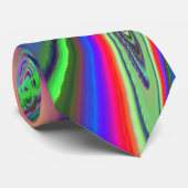 Summerfeeling , Abstrakt 3D Rainbowart Krawatte (Gerollt)