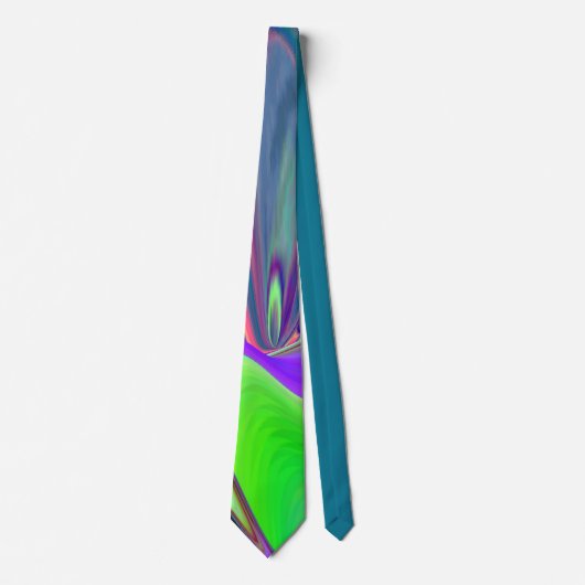 Summerfeeling , Abstrakt 3D Rainbowart Krawatte (Vorderseite)