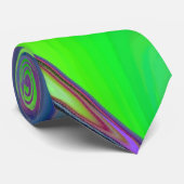 Summerfeeling , Abstrakt 3D Rainbowart Krawatte (Gerollt)