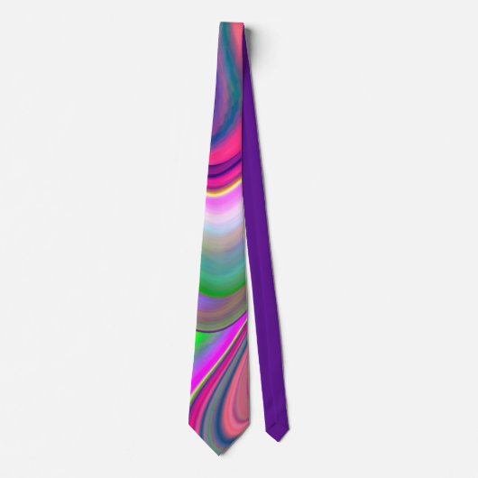 Summerfeeling , Abstrakt 3D Rainbowart Krawatte (Vorderseite)