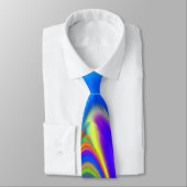 Summerfeeling , Abstrakt 3D Rainbowart Krawatte (Gebunden)