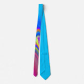 Summerfeeling , Abstrakt 3D Rainbowart Krawatte (Rückseite)