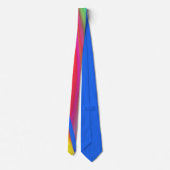 Summerfeeling , Abstrakt 3D Rainbowart Krawatte (Rückseite)