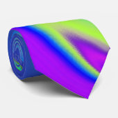 Summerfeeling , Abstrakt 3D Rainbowart Krawatte (Gerollt)