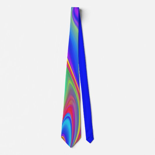 Summerfeeling , Abstrakt 3D Rainbowart Krawatte (Vorderseite)