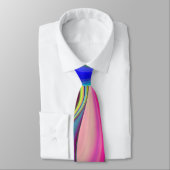 Summerfeeling , Abstrakt 3D Rainbowart Krawatte (Gebunden)