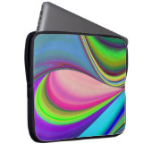 Summerfeeling , Abstrakt 3D Rainbowart Laptopschutzhülle (Vorne Rechts)