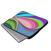Summerfeeling , Abstrakt 3D Rainbowart Laptopschutzhülle (Vorne Knopf)