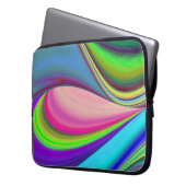 Summerfeeling , Abstrakt 3D Rainbowart Laptopschutzhülle (Vorderseite Links)
