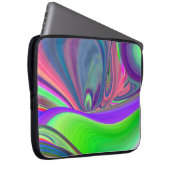 Summerfeeling , Abstrakt 3D Rainbowart Laptopschutzhülle (Vorne Rechts)