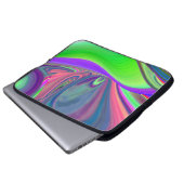 Summerfeeling , Abstrakt 3D Rainbowart Laptopschutzhülle (Vorne Knopf)