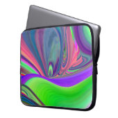 Summerfeeling , Abstrakt 3D Rainbowart Laptopschutzhülle (Vorderseite Links)